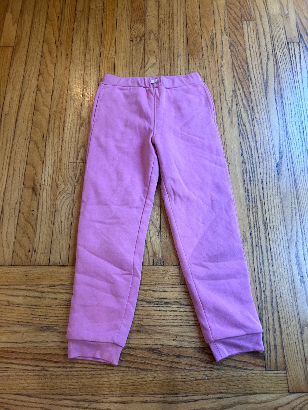 L.L.Bean Kids Pink Fleece Lined Joggers Size L